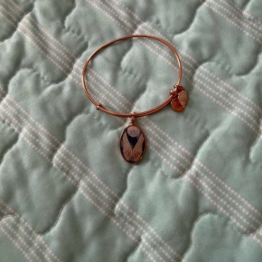 Alex & Ani Rose Gold Angel Wings